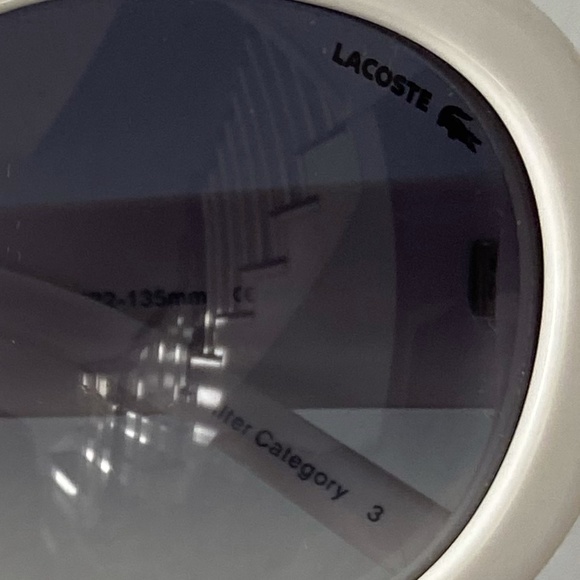 White Lacoste Sunglasses - Picture 8 of 8